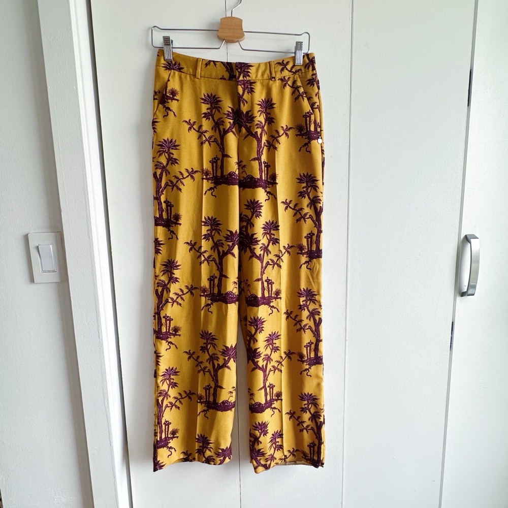 Scotch & Soda | Yellow and Purple Tropical Print Pants